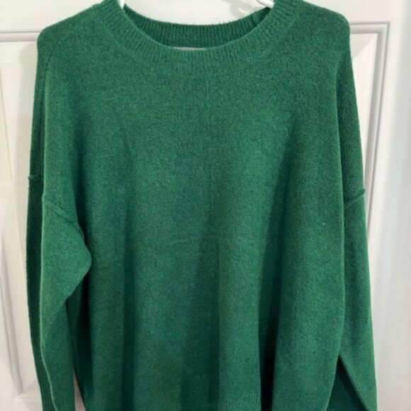 Vince Camuto Sweaters - Aesthetic Vince Camuto Emerald Green Cozy Sweater Oversized Soft Knit Pullover M